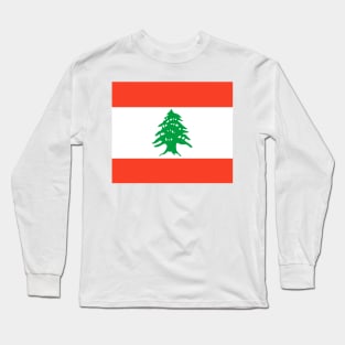 Lebanon Flag Long Sleeve T-Shirt